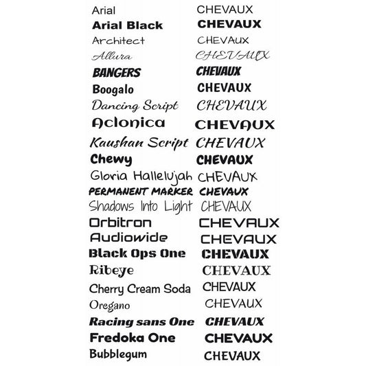 Attention Chevaux 2 lignes