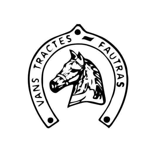Stickers Attention Chevaux & Marque Van | Adhesif road Stickers Attention Chevaux & Marque Van | Adhesif road