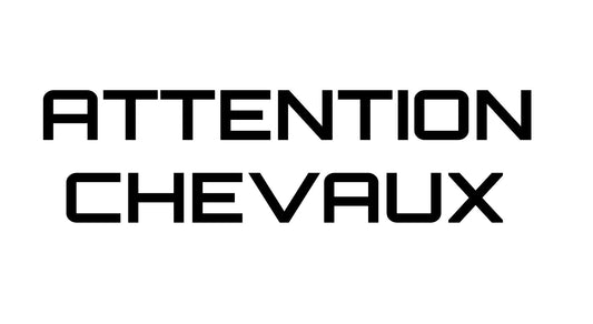 Attention Chevaux  2 lignes