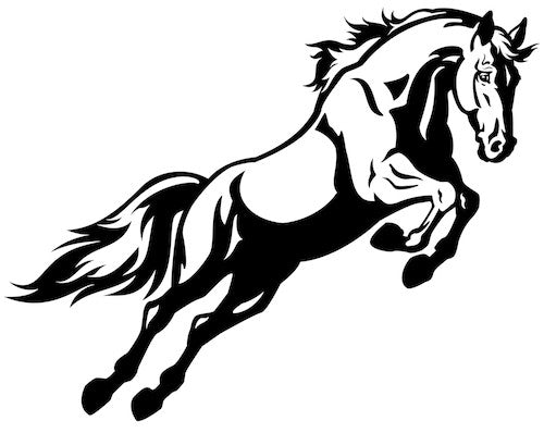 cheval qui saute